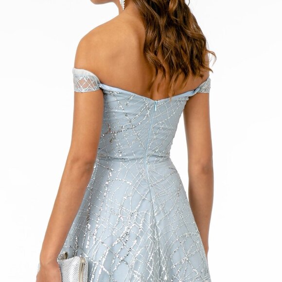Sweetheart Neck Off Shoulder Prom Dress GSGL2887 - Picture 4 of 7